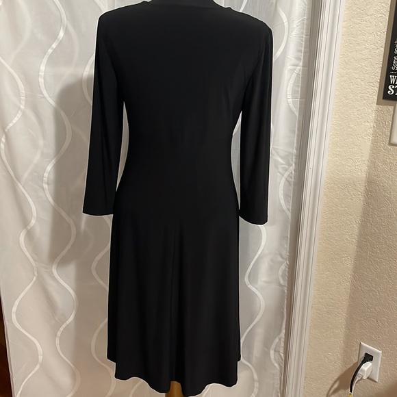 Chaps Black Dress with Bling, Size Medium - Picture 3 of 4